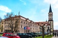 Master PaulÃ¢â¬â¢s Square with Town hall and Basilica of St. James in Old town of Levoca - UNESCO SLOVAKIA Royalty Free Stock Photo